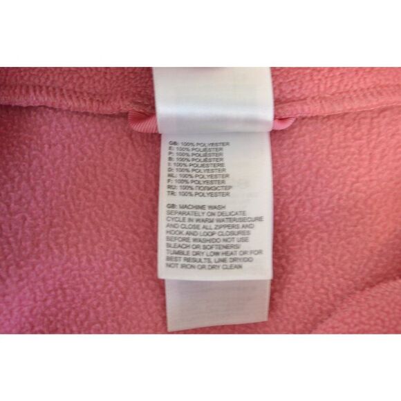 The North Face Girls 10-12 (Medium) Pink Lightweight Pullover Fleece Jacket - Picture 9 of 10